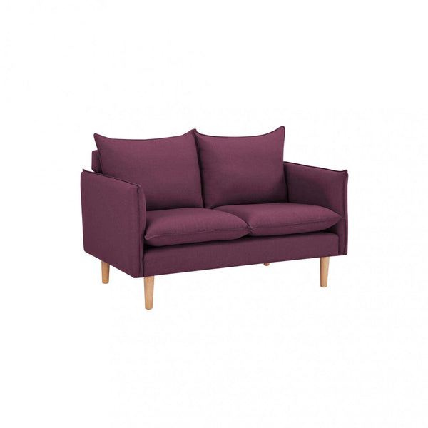 Florin 2-Sitzer-Sofa 130 x 84 x 51 h cm in lila Stoff sconto