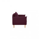 Divano 2 Posti Florin 130x84x51 h cm in Tessuto Viola-4