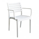 Poltrona Eveline 58,5x55,2x84 cm  in Polipropilene Bianco-1