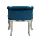 Poltrona Coreen in Velluto Blu 61x61x71 h cm in Legno Blu-5