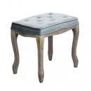 Sgabello Marly 50x36x47 h cm in Velluto Grigio-1