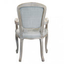 Sedia Romy in Tessuto Grigio 57x57x90 h cm in Legno Grigio-4