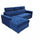 Derrick Schlafsofa 234 x 148 x 84 cm in blauem Stoff