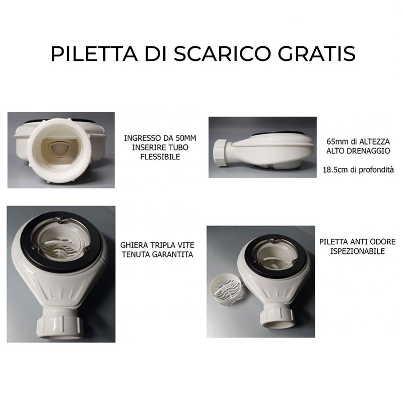 Piatto Doccia in Pietra Bonussi Aura Crema Varie Misure-10