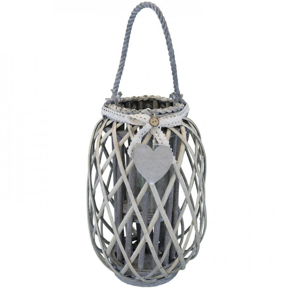 Lison Grey Wicker Laterne prezzo