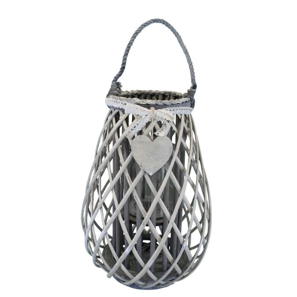 online Edwige Grey Wicker Laterne