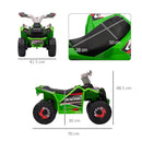 Mini Quad Elettrico per Bambini 6V Verde Grigio e Nero-3