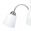 Lampadario Sospeso Metallo Nikel paralumi Vetro Soffiato Classico E14 Ambiente I-1162/3-3