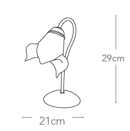 Lumetto Classico Metallo Diffusore Tirato a Mano Bianco Arancio Lampada da Tavolo E14 Ambiente I-1162/L-3