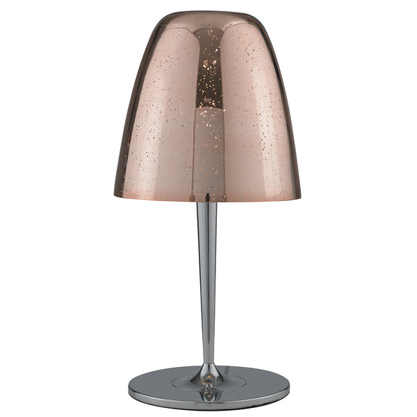 acquista Lumen Metall Glas Galvanisch Chrom Bronze Moderne Tischlampe E27 Environment I-ARES-L1