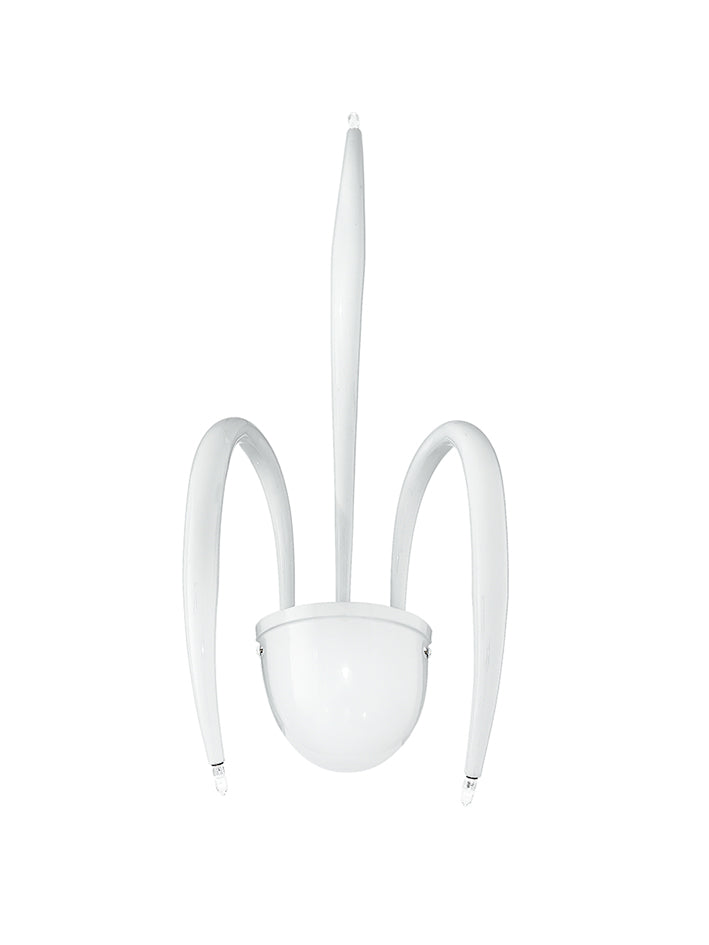 Applique Moderna Metallo Bianco Lampada da Parete 20 watt G4 Ambiente I-ATHENA/AP3-1