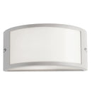 Applique Esterna Diffusore Policarbonato Profilo Alluminio Bianco E27 Intec I-AUSTIN-AP-1