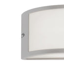 Applique Esterna Diffusore Policarbonato Profilo Alluminio Bianco E27 Intec I-AUSTIN-AP-2