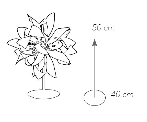 Lumetto Moderno Lampada da Tavolo Bianco Silver Alluminio G9 Ambiente I-BLOOM-L-4