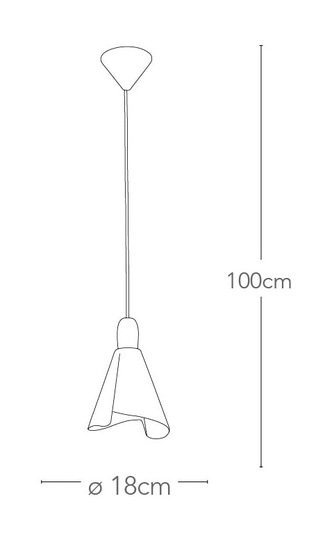 Sospensione Conica Vetro Bianco Legno Pendente Classico E14 Ambiente I-BREST/S18-2