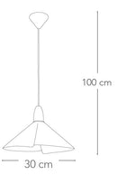 Sospensione Pendente Legno Vetro Bianco Lampadario Classico E27 Ambiente I-BREST/S30-2