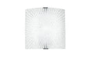 Applique Vetro Diamantato decoro Raggi Rettamgolare Led 12 watt Luce Naturale Ambiente I-CHANTAL/AP-1