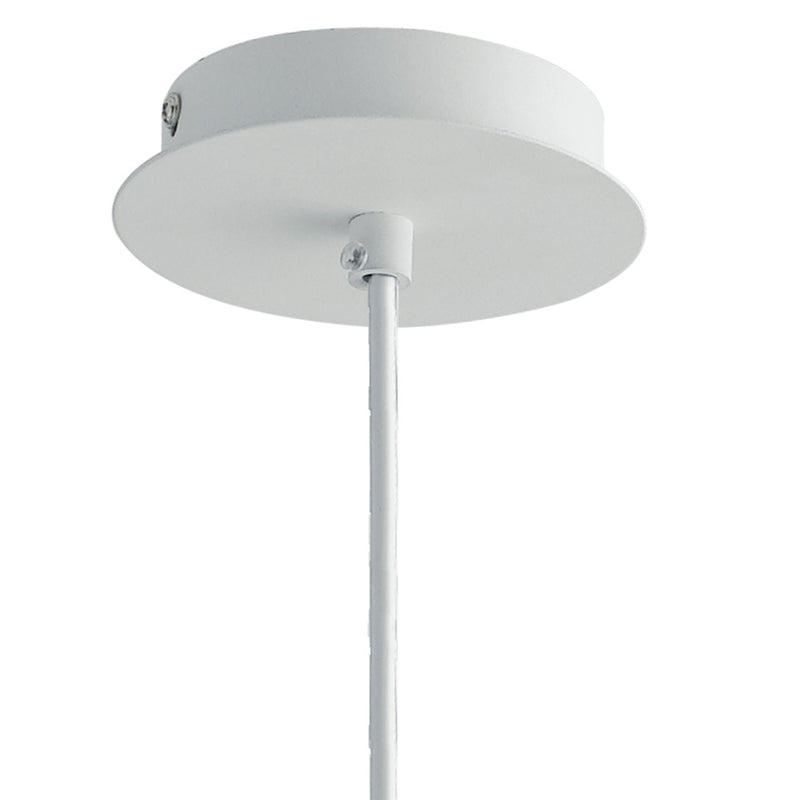 Sospensione Bianco Opaco paralume Forato Pizzo Lampadario Moderno E14 Ambiente I-CLUNY-S14-2