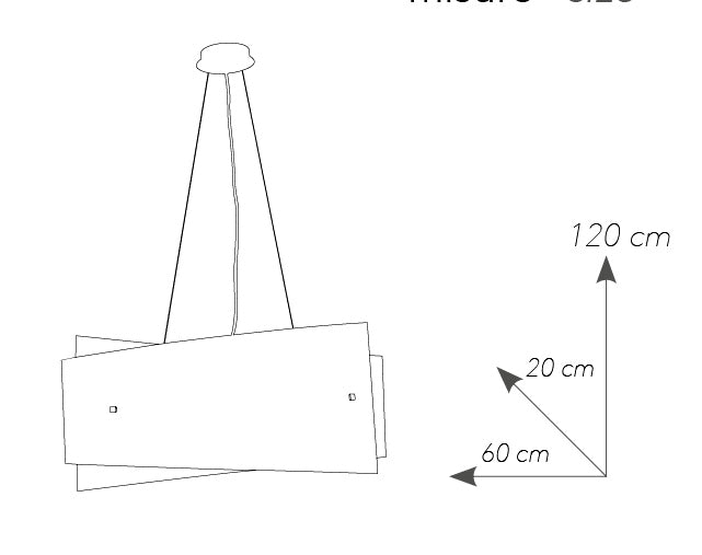 Lampadario a Sospensione Moderno Vetro Decoro Glitterato Interni E27 Ambiente I-CONCEPT/S60-4