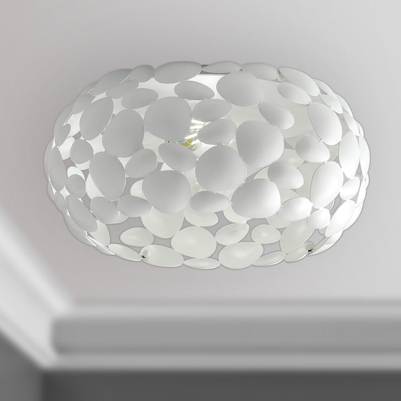 Plafoniera Metallo bianca Soffitto Parete Moderna E27 Ambiente I-DIONISO-PL35-3