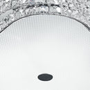 Plafoniera Diffusore Metallo Cromo Cristalli K9 Lampada Moderna G9 Ambiente I-FLAMENCO/PL55-2