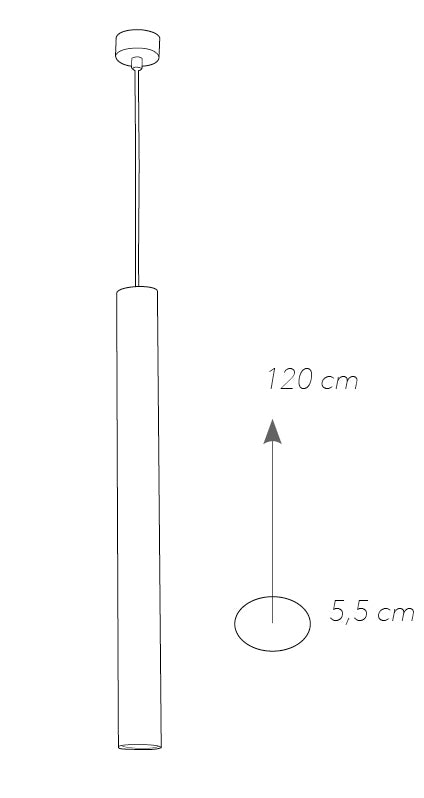 Sospensione Moderno Cilindrico Metallo Cromato Lampadario Interno GU10 Ambiente I-FLUKE-S CR-4