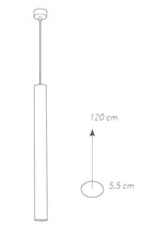 Sospensione Nera Tubolare Metallo Lampadario Moderno Interno GU10 Ambiente I-FLUKE-S-4