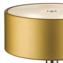 Lampada da Tavolo Oro Diffusore Fusto Conico Alluminio Interno Moderno G9 Ambiente I-HEMINGUAY/L-2