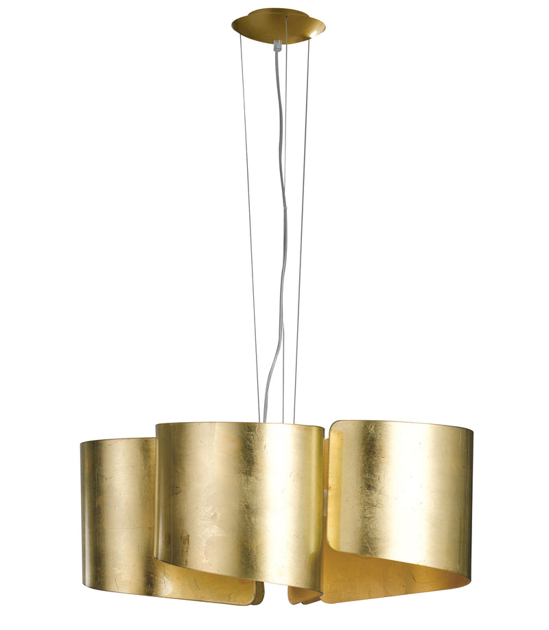 Lampadario a sospensione Oro Vetro Alluminio Decoro Moderno Vetro E27 Ambiente I-IMAGINE-S5-1