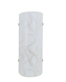 Applique Moderna Disegno Onde Vetro Bianco Lampada da Parete Led 8 watt Luce Naturale Ambiente I-JASMINE/AP26-1