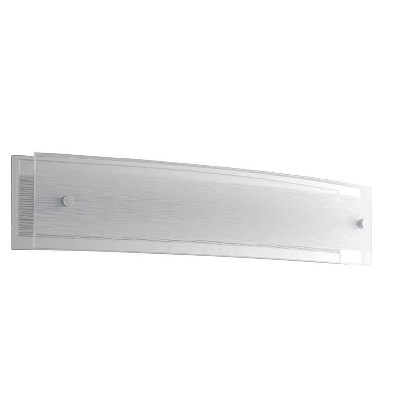 Applique Rettangolare Vetro Decoro Linee Lampada da Parete Led 10 watt Luce Naturale Ambiente I-JOYCE/AP30X9-1