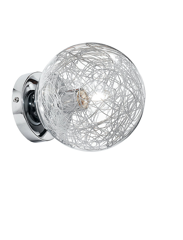 Sconce Spherical Glass Weaving Aluminiumdrähte Wandleuchte Modern E14 Umwelt I-LAMPD/APM FILI online