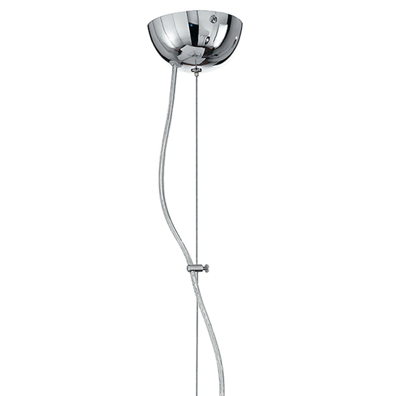 Lampadario Intreccio Fili Alluminio Sfera Vetro Sospensione Moderna E27 Ambiente I-LAMPD/S35 FILI-2