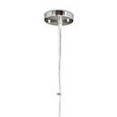 Sospensione Pendente Intreccio Fili Alluminio Lampadina Vetro Moderna E14 Ambiente I-LAMPD/SOSP.15-2