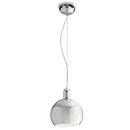 Sospensione Metallo Cromato paralume Sferico Orientabile Lampadario Interno E27 Ambiente I-NARCISO-S20-1