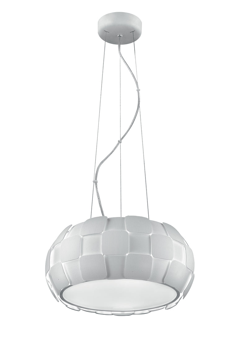 Lampadario sospeso decoro Quadri Policarbonato Bianco Moderno E27 Ambiente I-NECTAR-S5-1