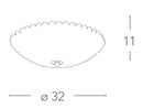 Plafoniera Circolare Elegante Metallo Cromato Cristalli K9 Tondi G9 Ambiente I-PLANET/PL32-4