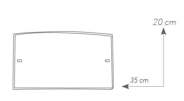 Applique Moderna Rettangolare Vetro Disegno Astratto Led 18 watt Luce Naturale Ambiente I-PROJECT/AP3520-4