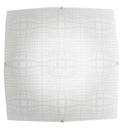 Plafoniera Vetro Quadrata Disegno Astratto Lampada Moderna Led 46 watt Luce Naturale Ambiente I-PROJECT/PL50-1