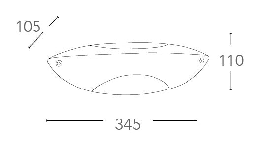 Applique Esterno Alluminio Nero Diffusore Opale Diffusione Luce Sopra Sotto E27 Intec I-SEATTLE-AP-3