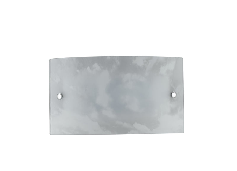 Applique Rettangolare Vetro decoro Spugnato Lampada da Parete Led 12 watt Luce Naturale Ambiente I-SELENE/AP-1