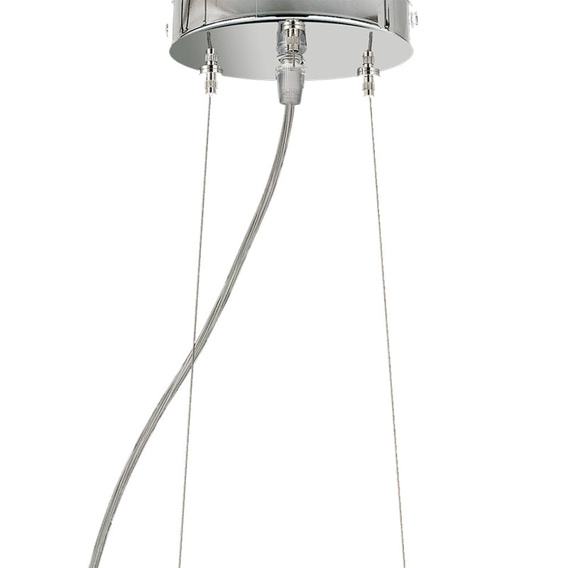 Sospensione Vetro Bianco Decoro Frecce Lampadario Moderno E27 Ambiente I-SEVENTY/S45-3