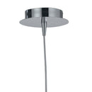 Sospensione Metallo Cromato paralume Vetro Trasparente Satinato Lampadario Moderno G9 Ambiente I-SKYLINE/S1-2