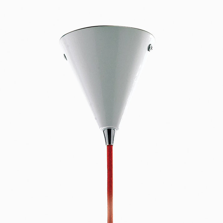 Sospensione Vetro Opale Cavo Rosso Lampadario Moderno E27 Ambiente I-SUGAR-A-2