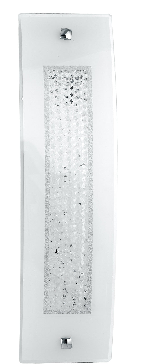Rechteckige Glaswandlampe mit K9-Kristalldekoration LED-Lampe 14 Watt Natürliches Umgebungslicht I-TRILOGY/AP4512 prezzo