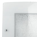 Plafoniera decoro Cristalli K9 Quadrata Vetro Soffitto Parete Led 18 watt Luce Naturale Ambiente I-TRILOGY/PL30-2