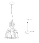 Sospensione Oro in Metallo Lampadario Interno Moderno E27 Ambiente I-URBAN-S40-4