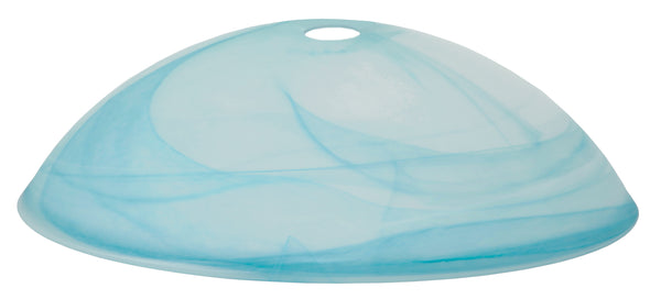 acquista Blau getönter Glas-Hängelampenschirm 45x12 cm F42 Ambiente I-VALABASTRO/S45