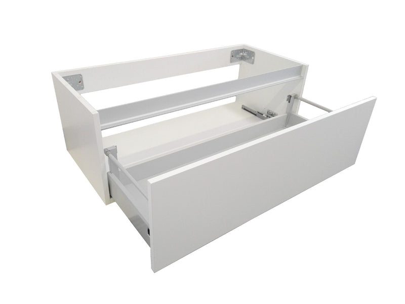 Mobile Bagno Sospeso 100 cm in Legno TFT Ibiza Bianco Opaco-2