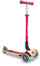 Scooter 3 Räder LED Faltbar 3 Höhen Max 50 Kg Globber Primo Faltbar Holz Rot